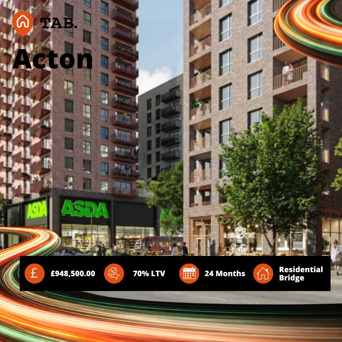 £948,500 bridging loan for commercial property in Acton