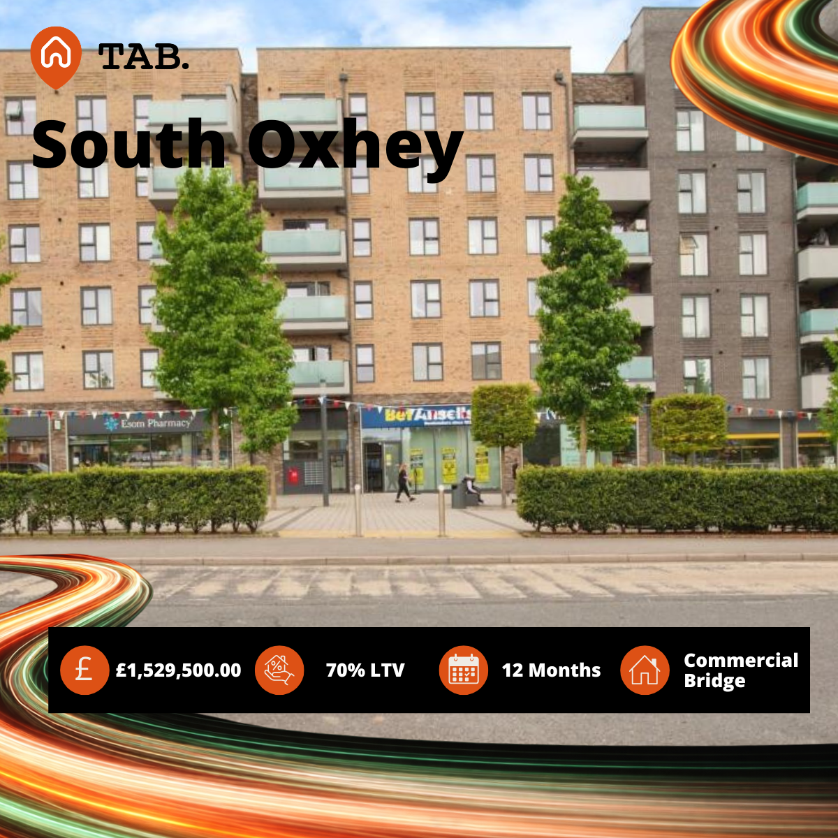 £1,529,500 bridging facility for multi-asset commercial investment